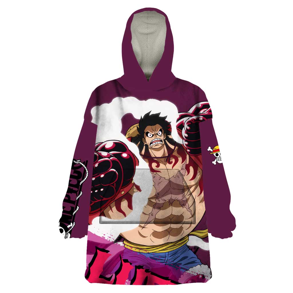 Luffy Gear 4 - One Piece Wearable Blanket Hoodie Anime Style