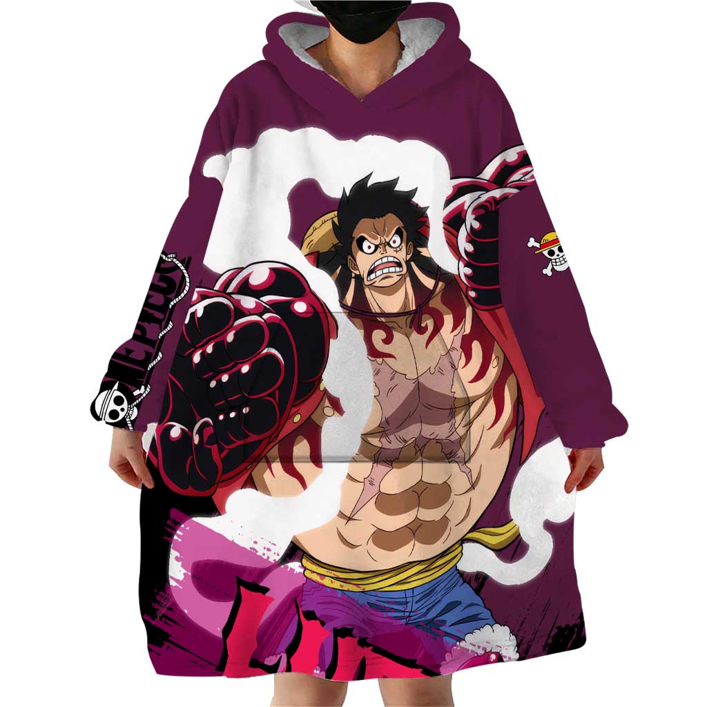Luffy Gear 4 - One Piece Wearable Blanket Hoodie Anime Style