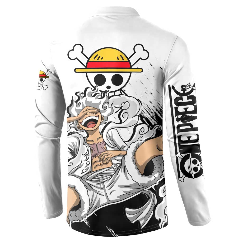 Luffy Gear 5 - One Piece Button Sweatshirt Anime Style