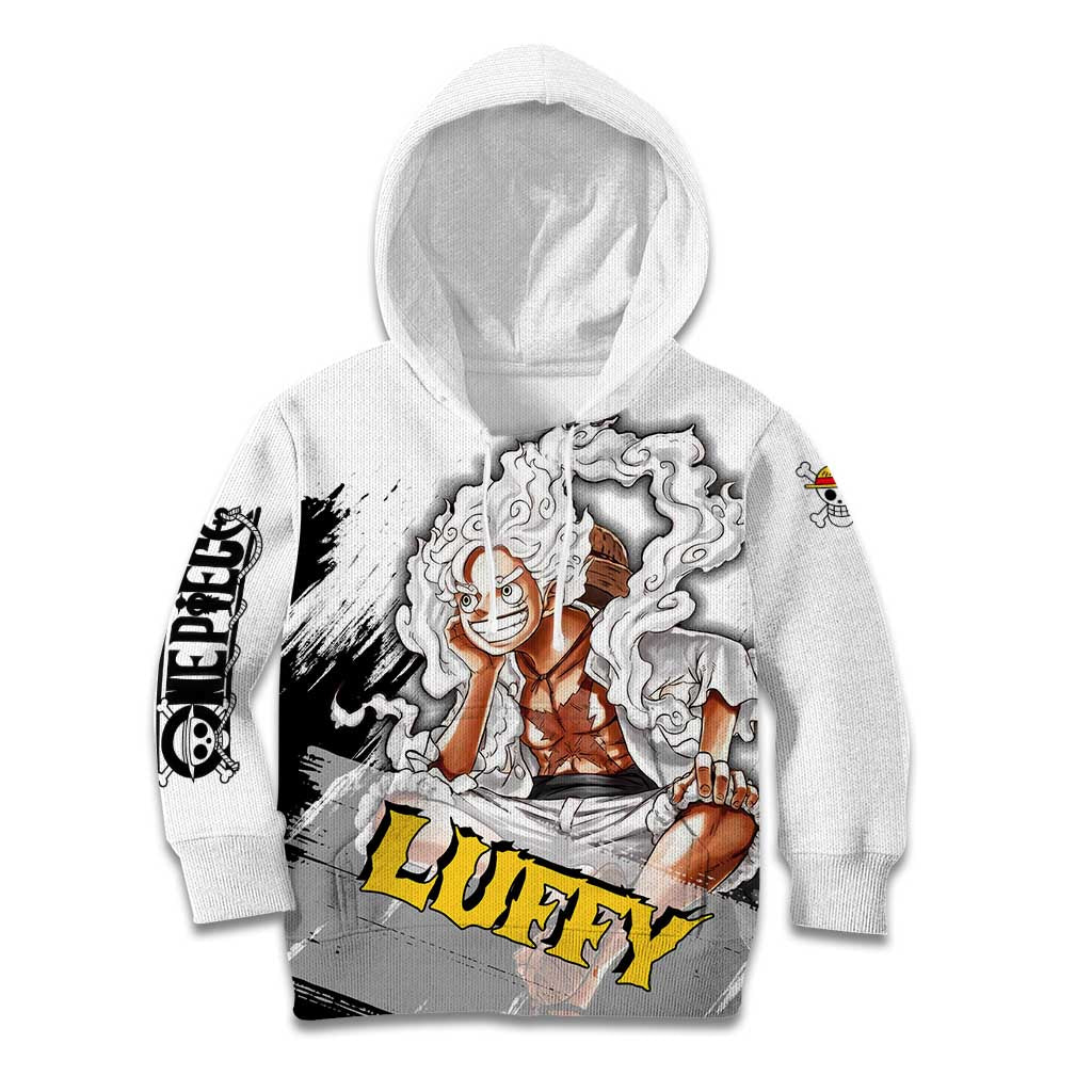 Luffy Gear 5 - One Piece Kid Hoodie Anime Style