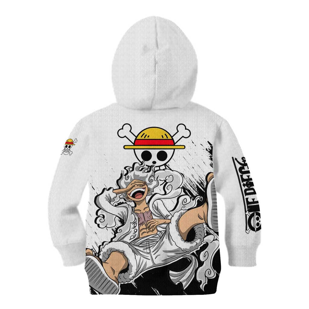 Luffy Gear 5 - One Piece Kid Hoodie Anime Style