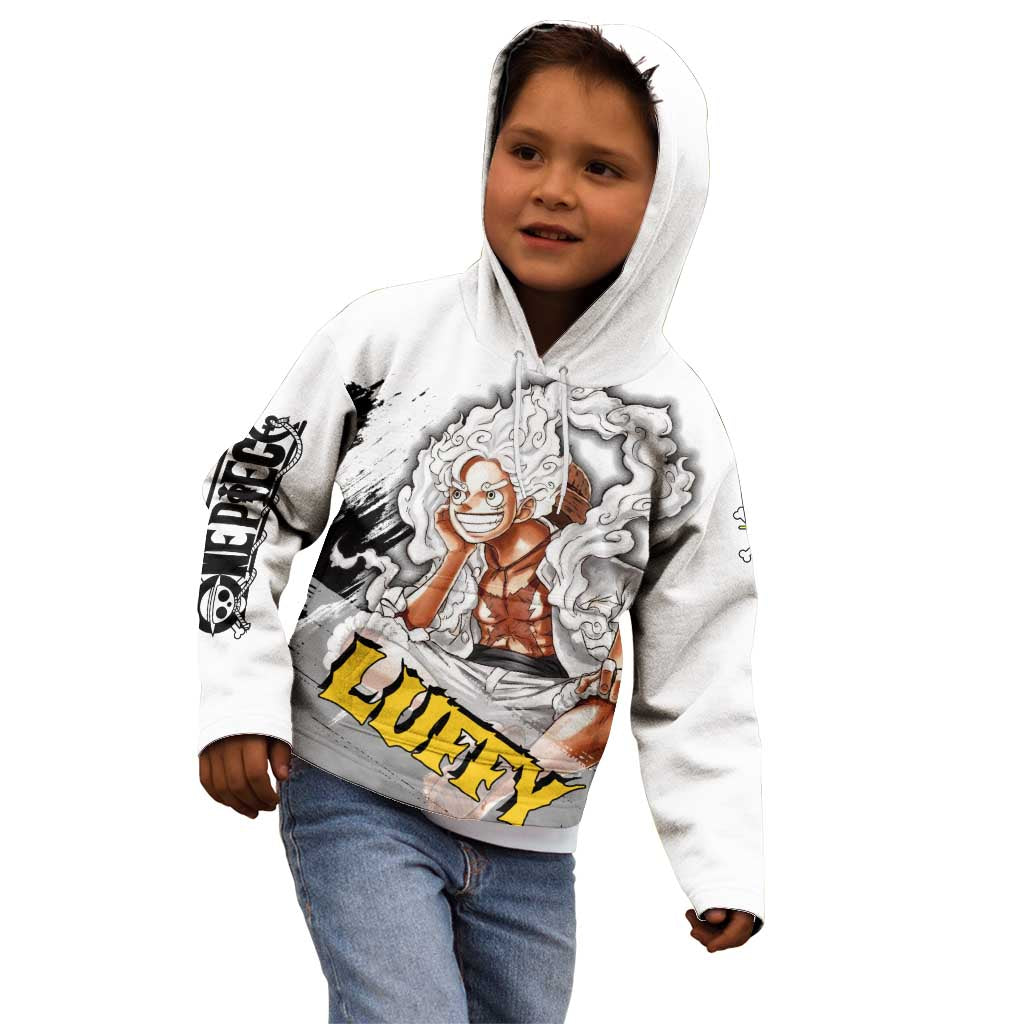 Luffy Gear 5 - One Piece Kid Hoodie Anime Style