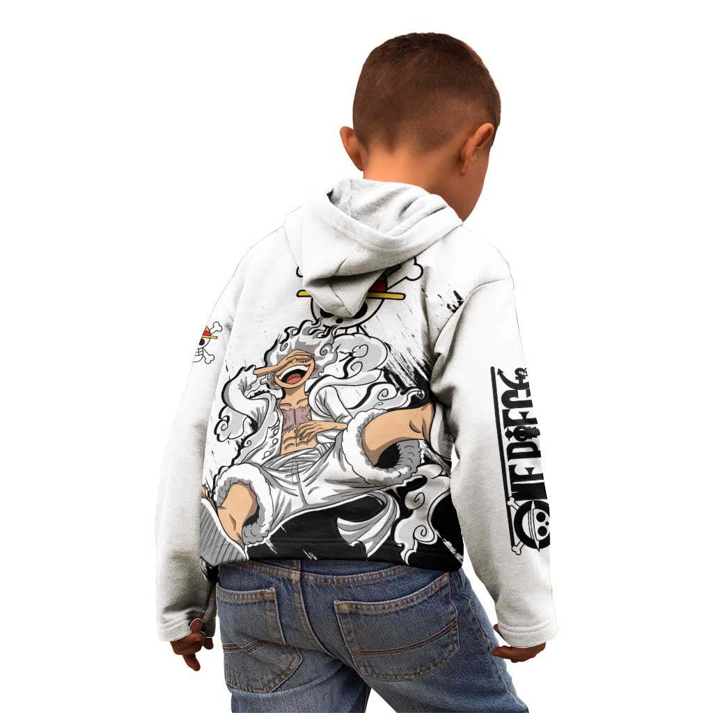 Luffy Gear 5 - One Piece Kid Hoodie Anime Style