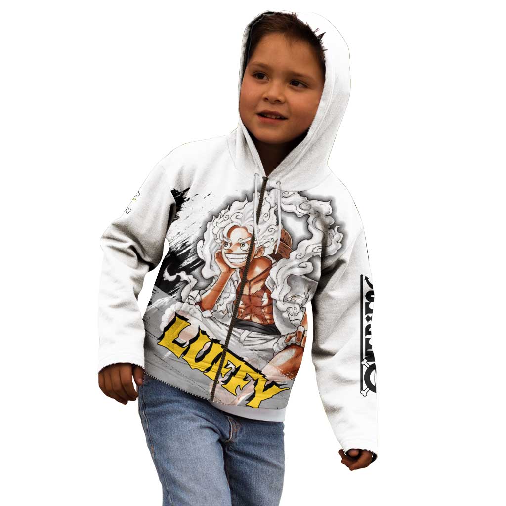 Luffy Gear 5 - One Piece Kid Hoodie Anime Style