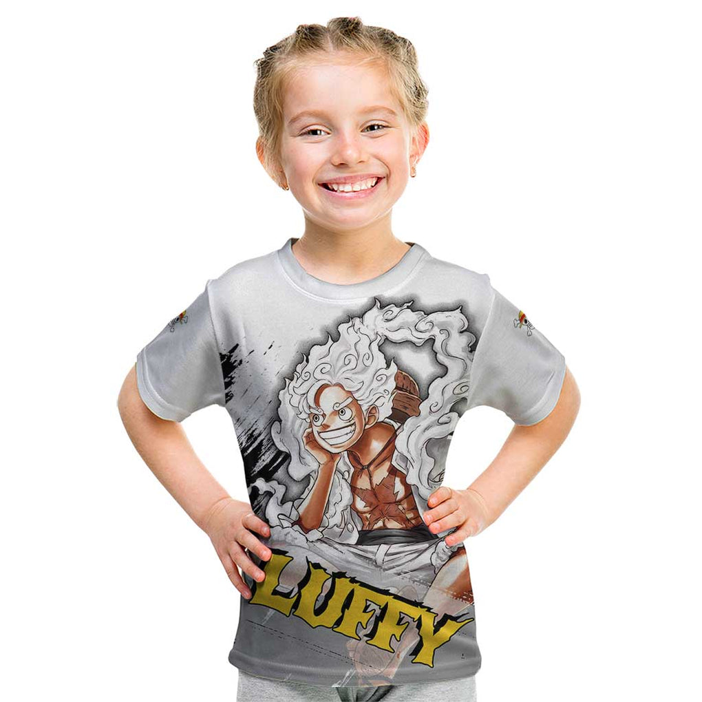 Luffy Gear 5 - One Piece Kid T Shirt Anime Style