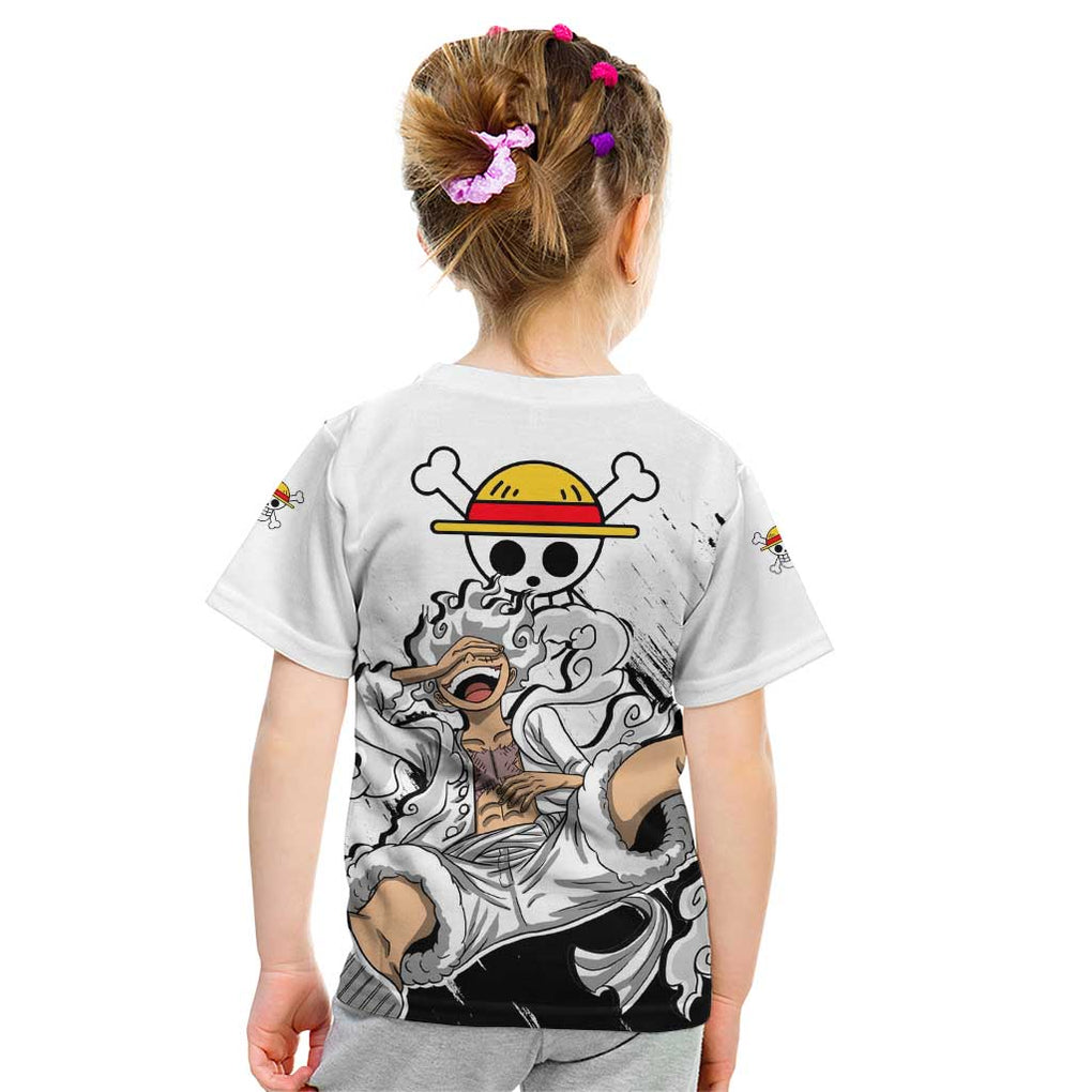 Luffy Gear 5 - One Piece Kid T Shirt Anime Style