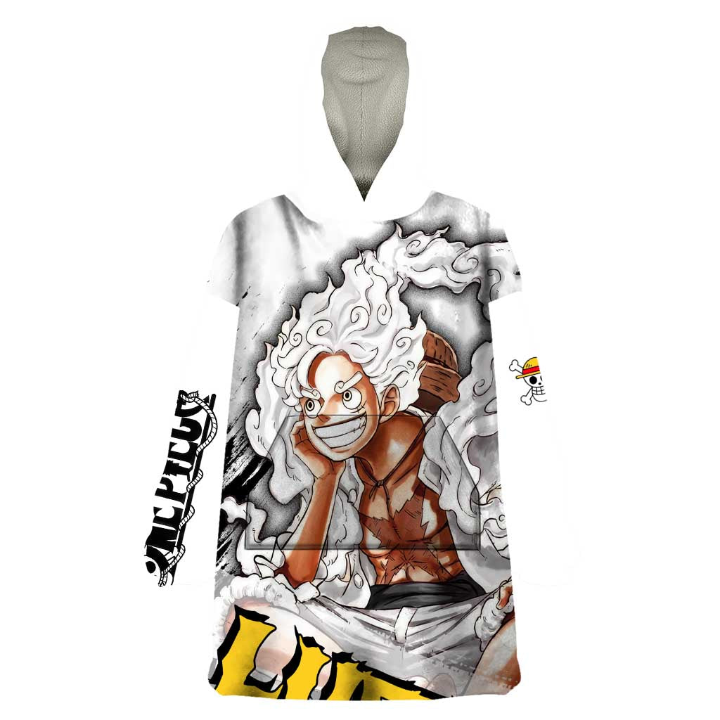 Luffy Gear 5 - One Piece Wearable Blanket Hoodie Anime Style