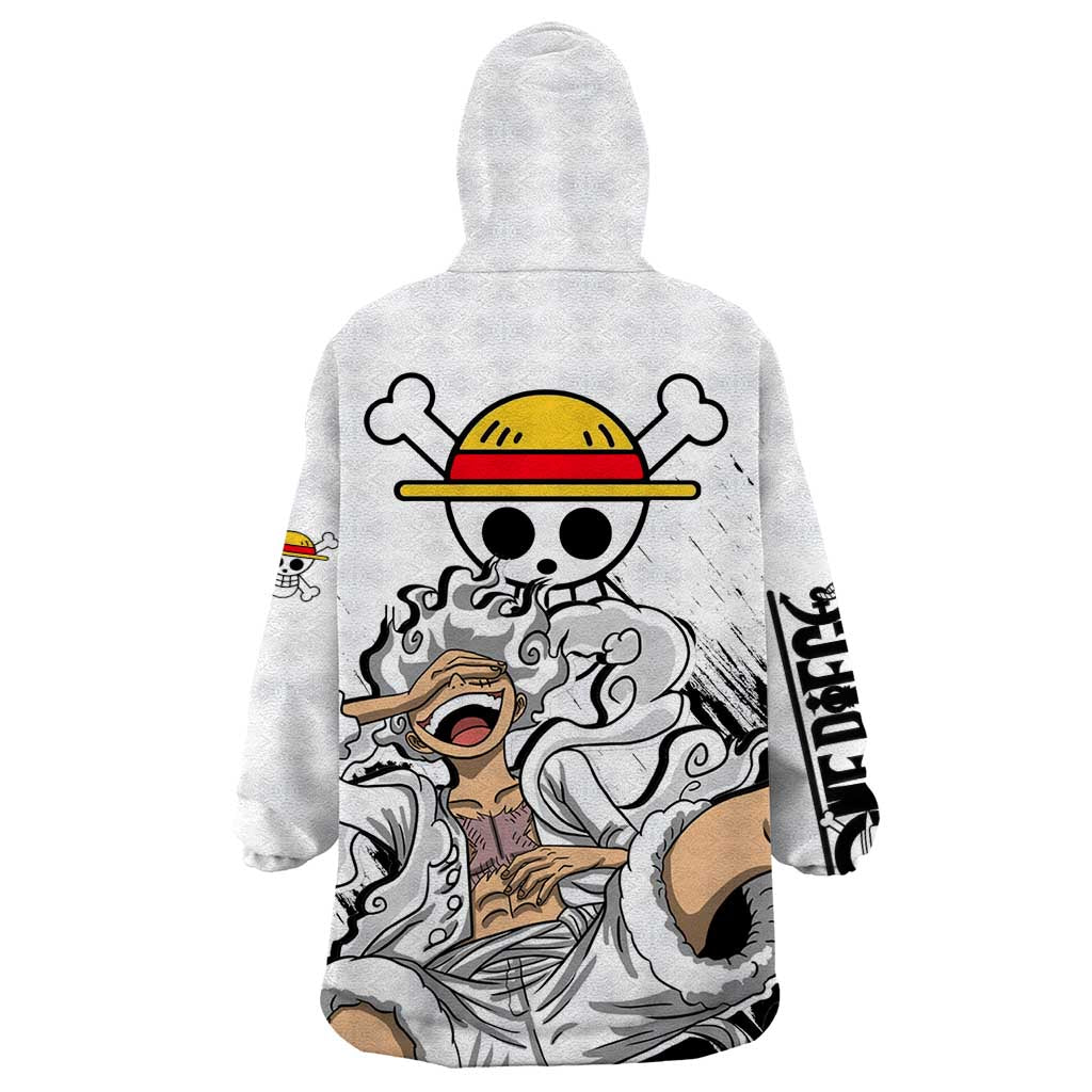 Luffy Gear 5 - One Piece Wearable Blanket Hoodie Anime Style