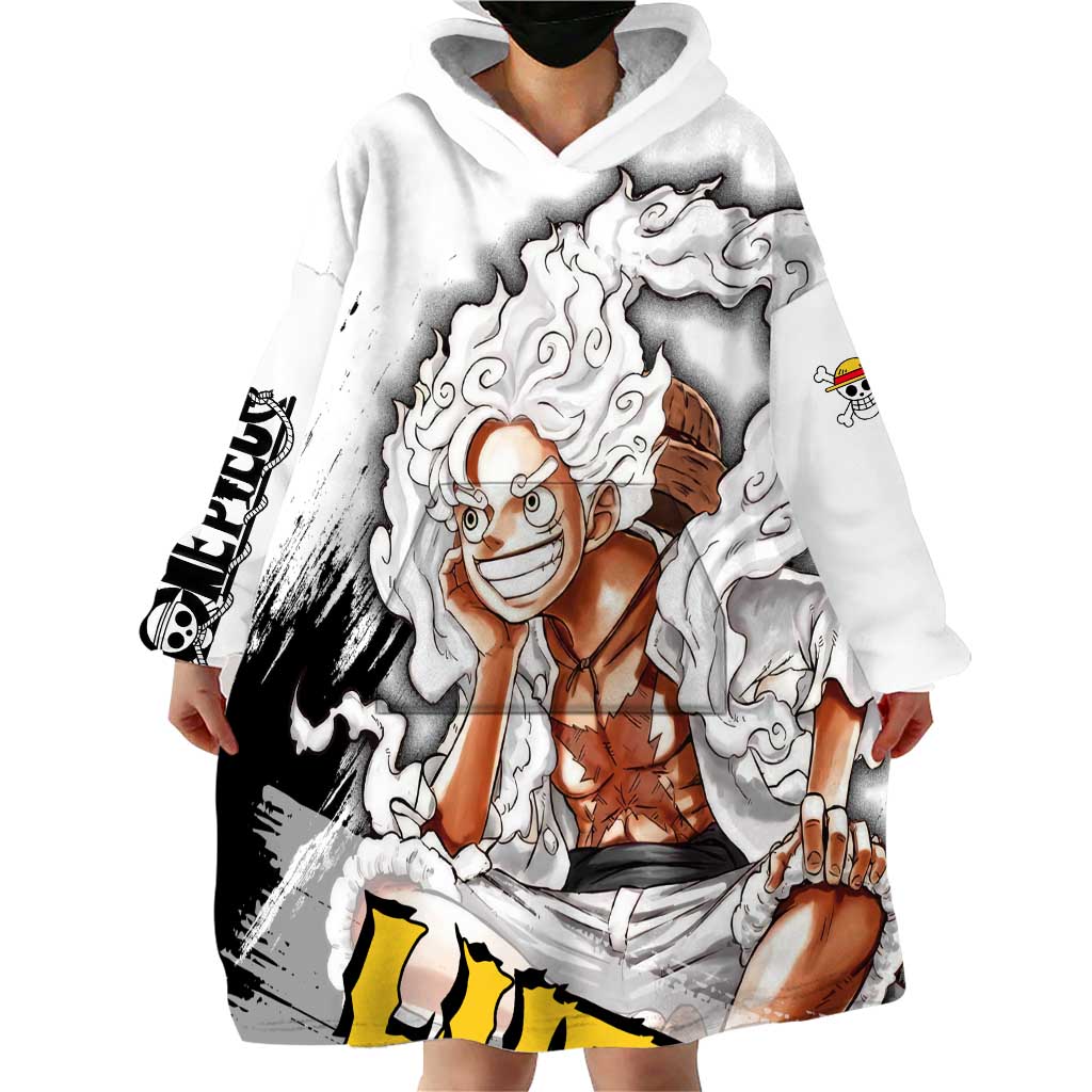 Luffy Gear 5 - One Piece Wearable Blanket Hoodie Anime Style