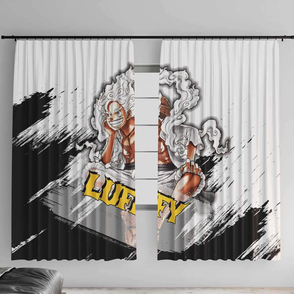 Luffy Gear 5 - One Piece Window Curtain Anime Style