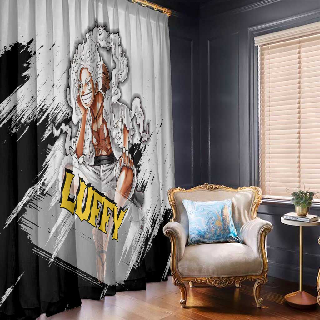 Luffy Gear 5 - One Piece Window Curtain Anime Style