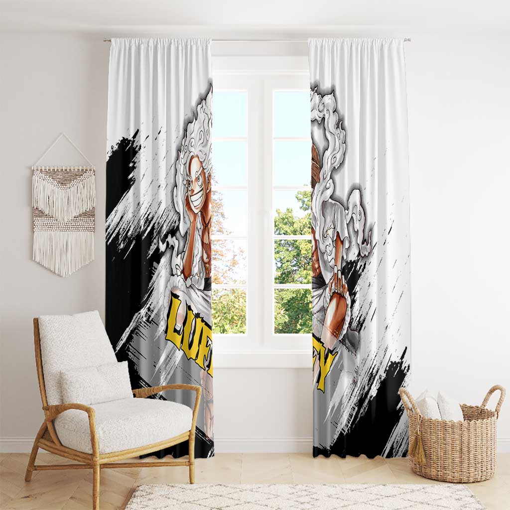 Luffy Gear 5 - One Piece Window Curtain Anime Style