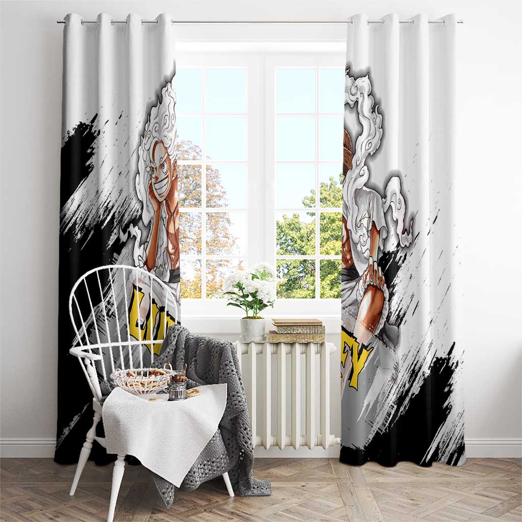 Luffy Gear 5 - One Piece Window Curtain Anime Style