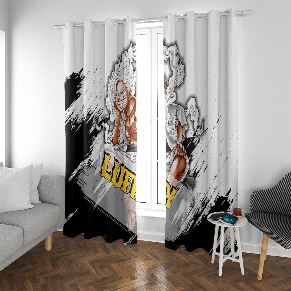 Luffy Gear 5 - One Piece Window Curtain Anime Style
