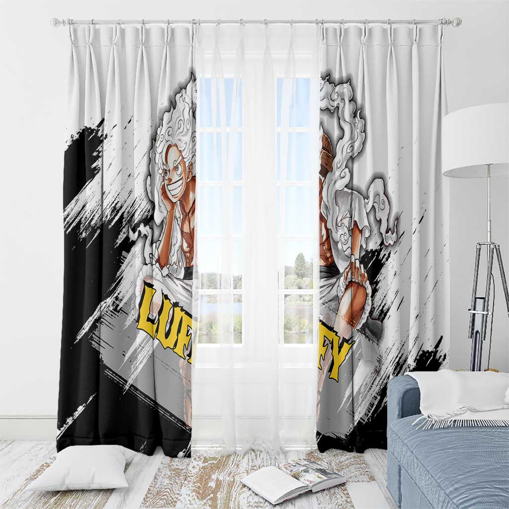 Luffy Gear 5 - One Piece Window Curtain Anime Style