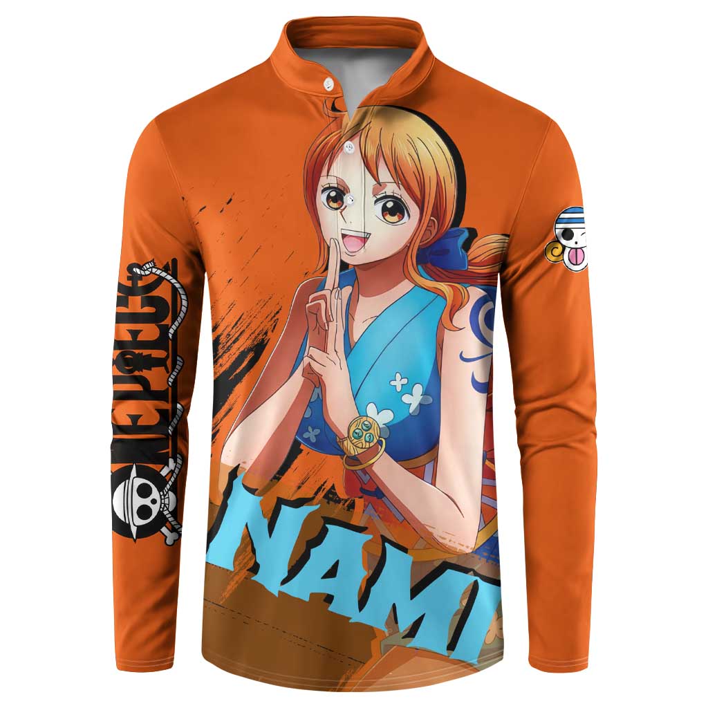 Nami - One Piece Button Sweatshirt Anime Style