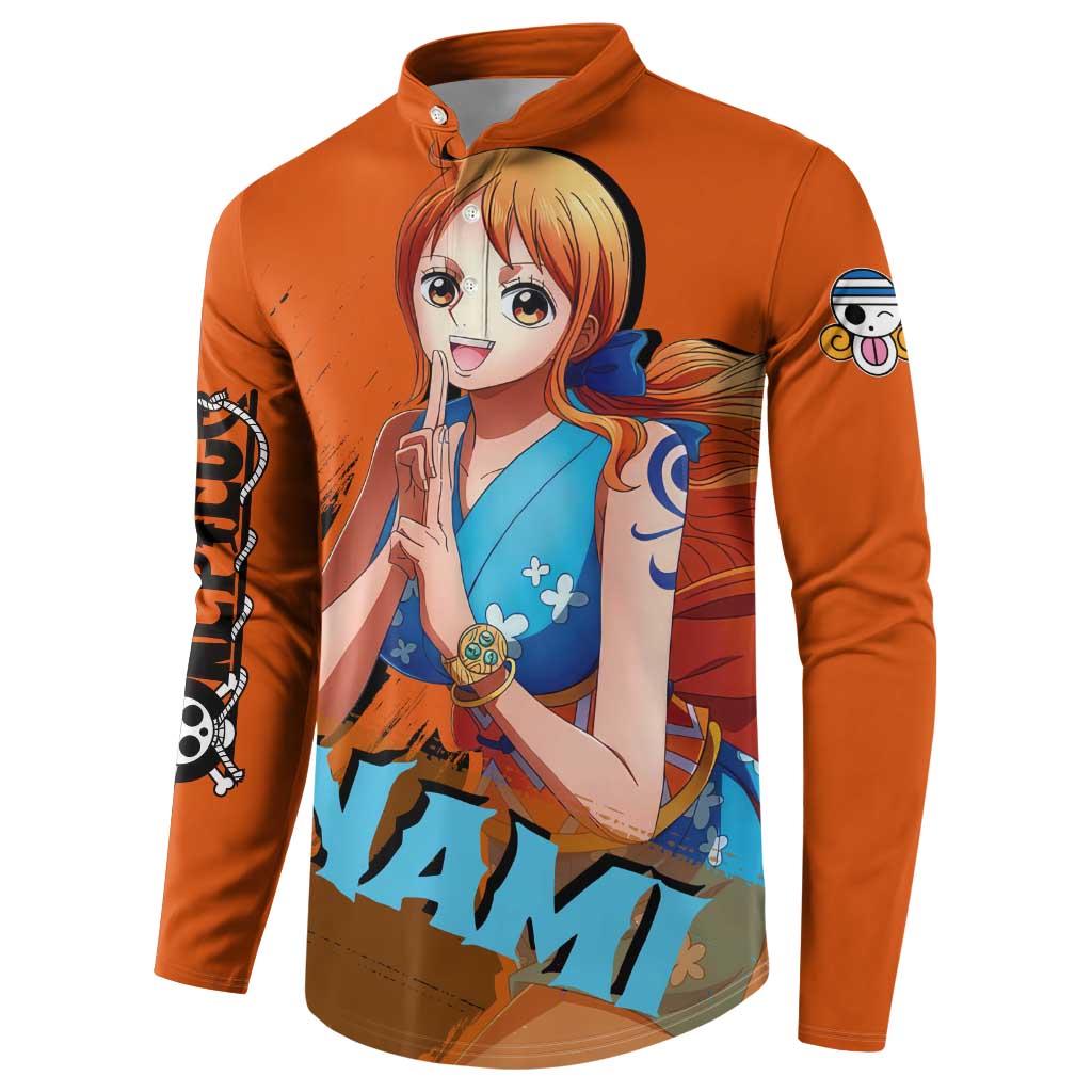 Nami - One Piece Button Sweatshirt Anime Style