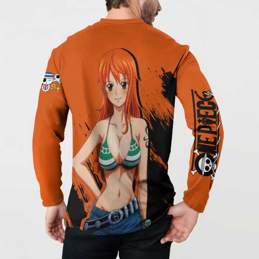 Nami - One Piece Button Sweatshirt Anime Style