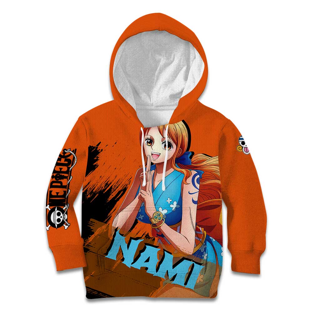 Nami - One Piece Kid Hoodie Anime Style