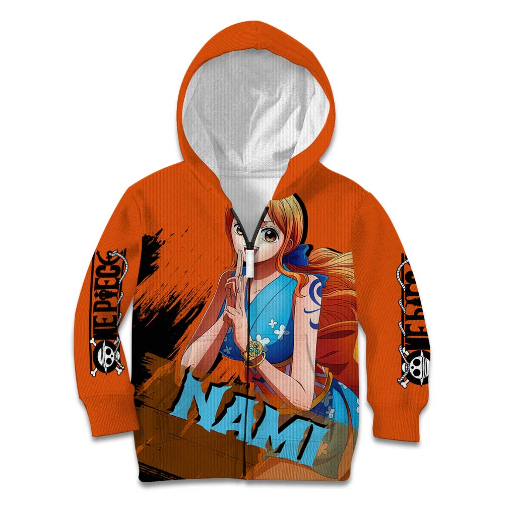 Nami - One Piece Kid Hoodie Anime Style