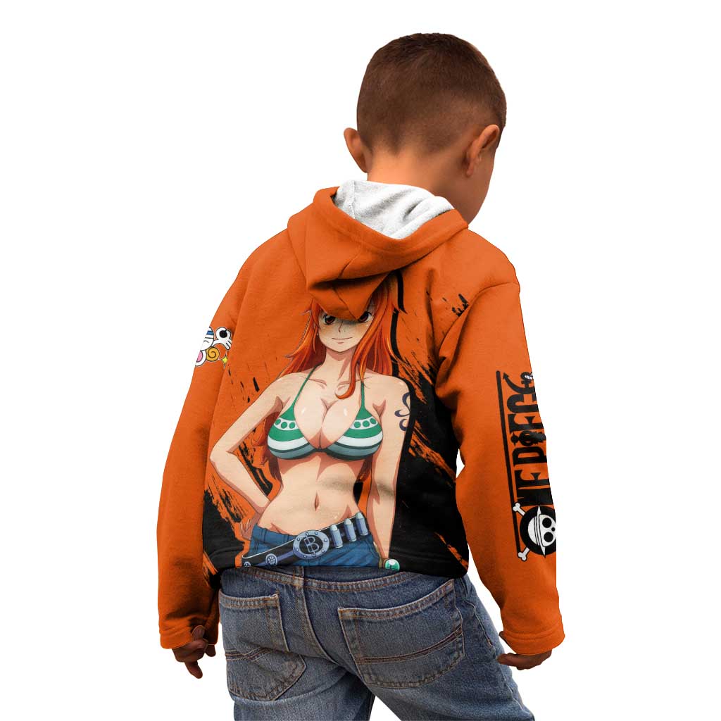 Nami - One Piece Kid Hoodie Anime Style