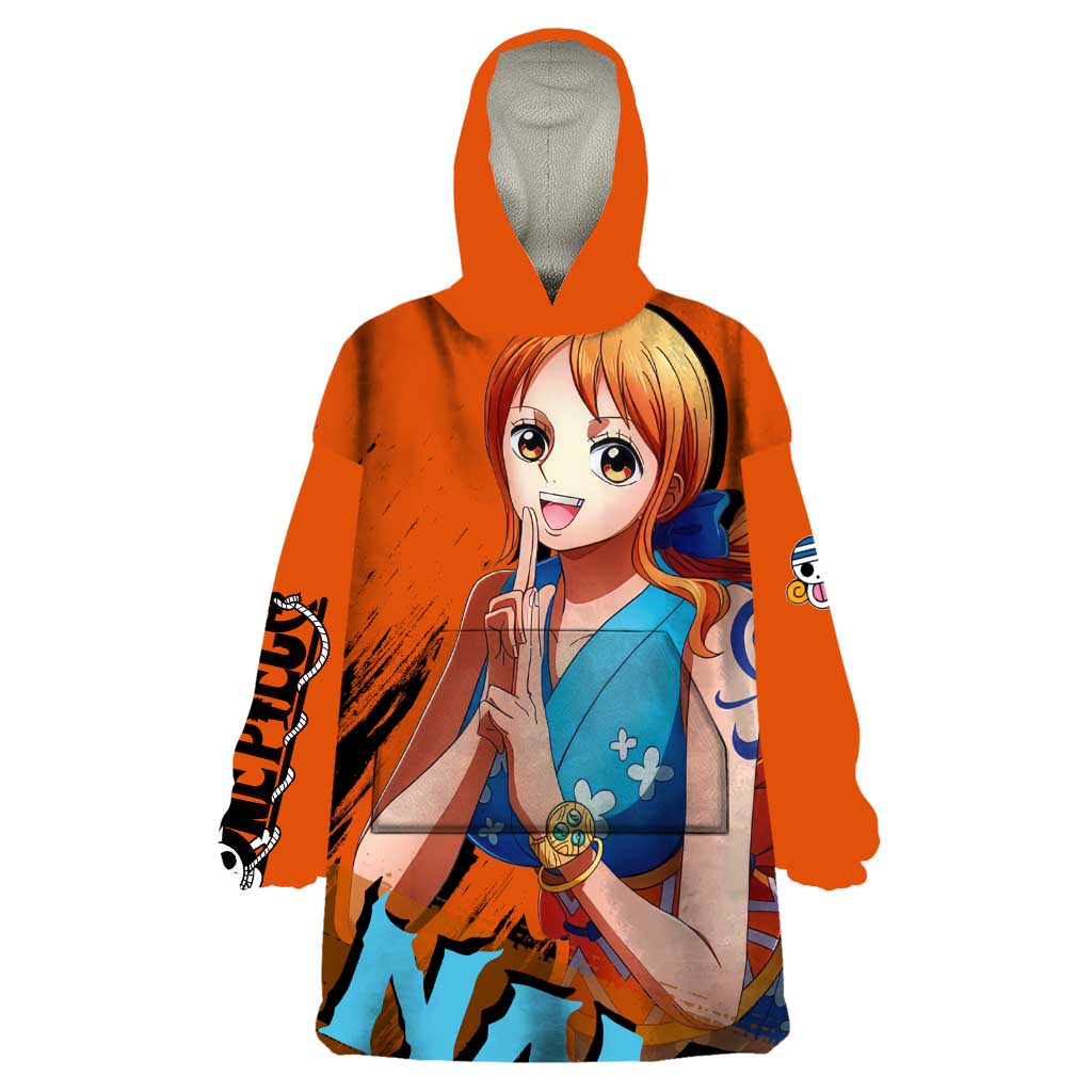 Nami - One Piece Wearable Blanket Hoodie Anime Style