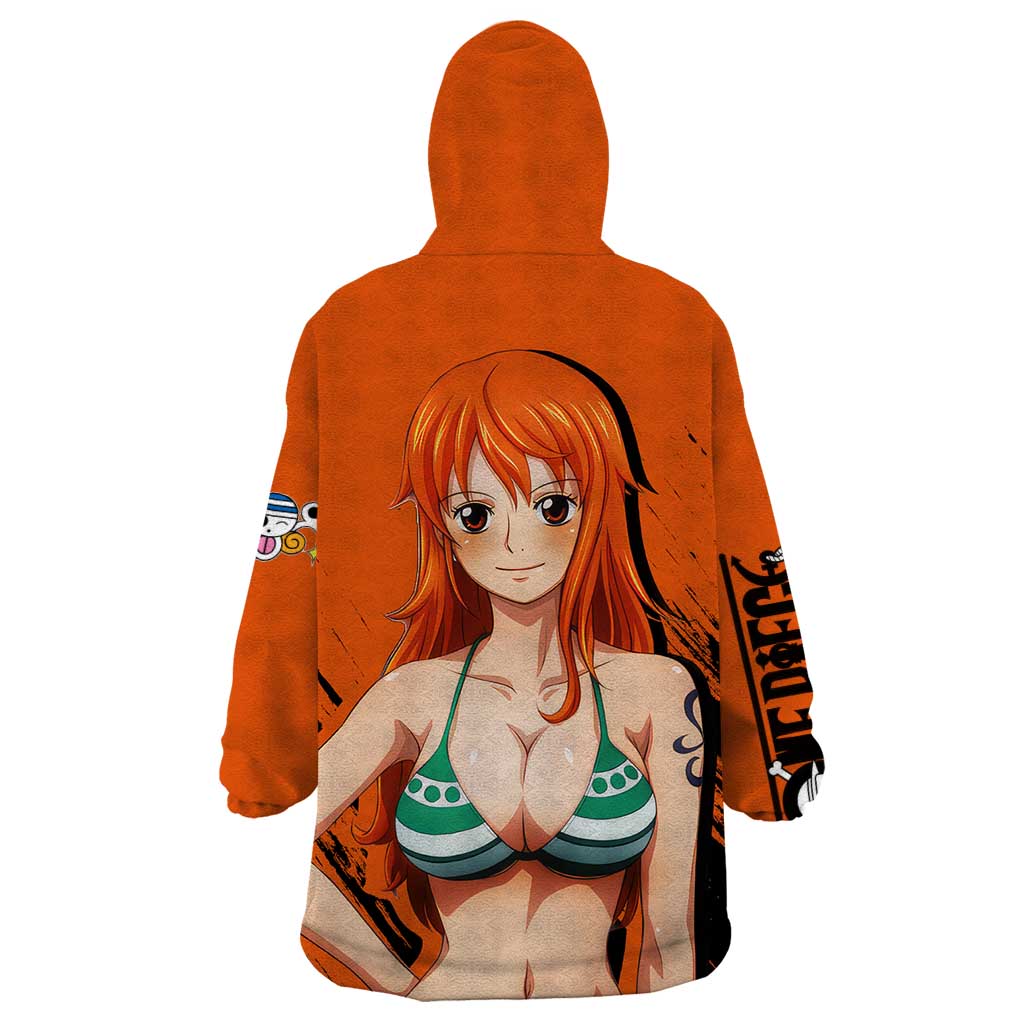 Nami - One Piece Wearable Blanket Hoodie Anime Style