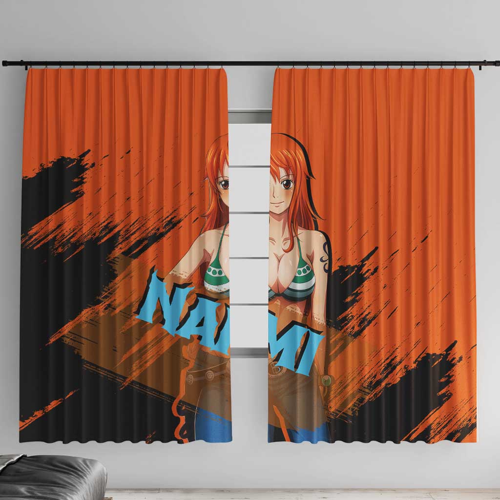 Nami - One Piece Window Curtain Anime Style