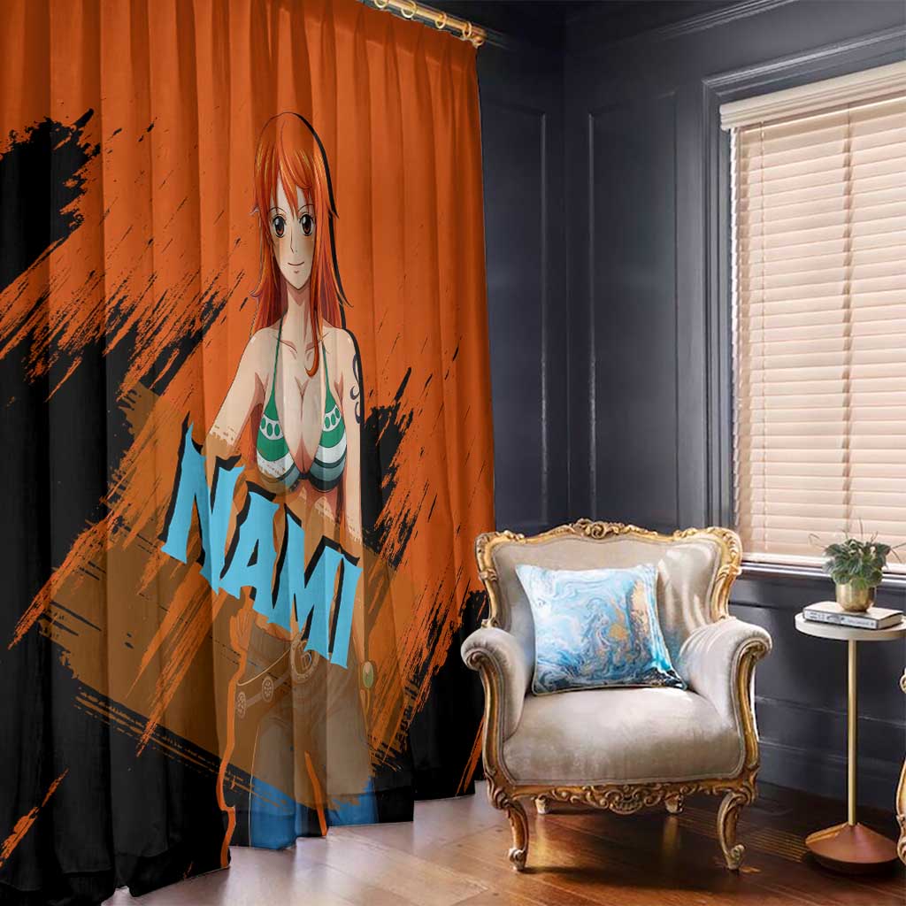 Nami - One Piece Window Curtain Anime Style