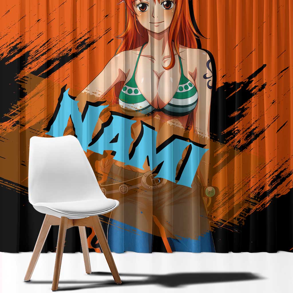 Nami - One Piece Window Curtain Anime Style