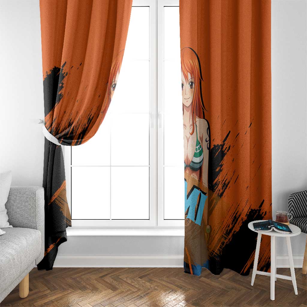Nami - One Piece Window Curtain Anime Style