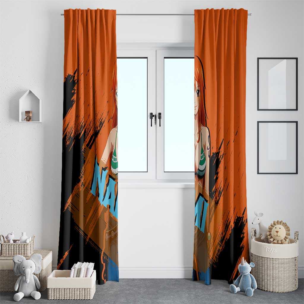 Nami - One Piece Window Curtain Anime Style