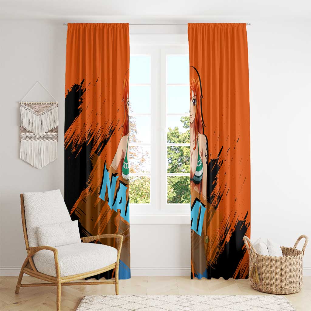 Nami - One Piece Window Curtain Anime Style