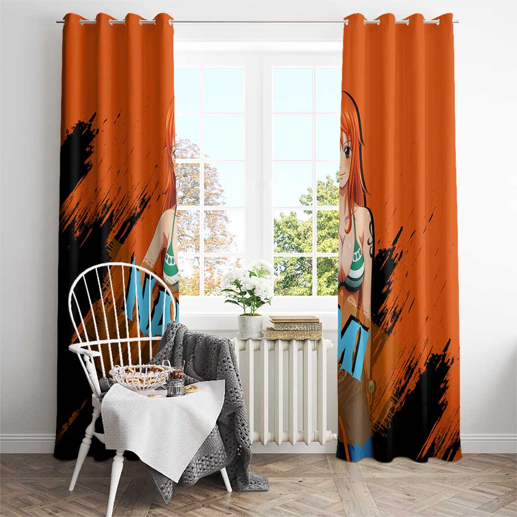 Nami - One Piece Window Curtain Anime Style