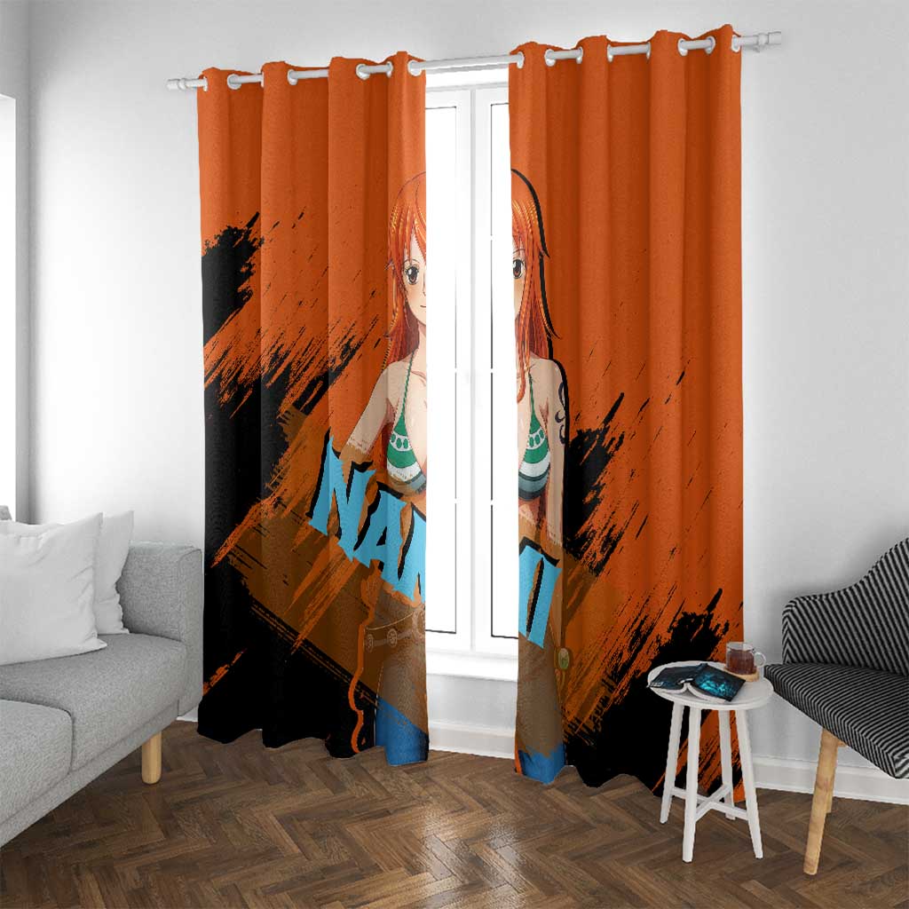 Nami - One Piece Window Curtain Anime Style