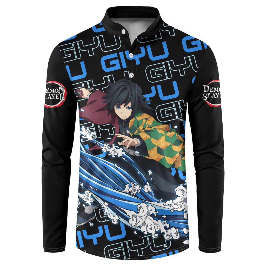 Tomioka Giyu - Demon Slayer Button Sweatshirt Anime Japan Style