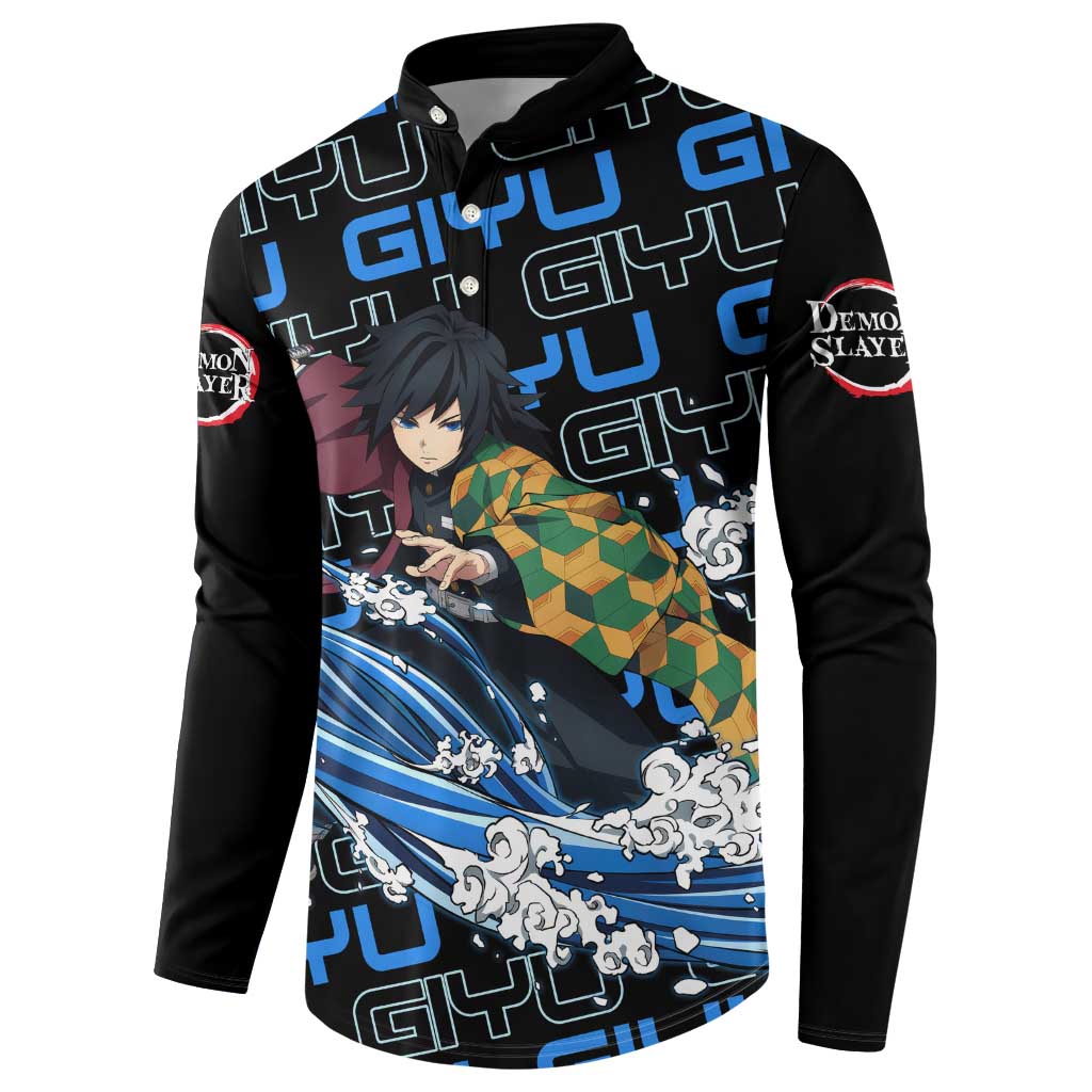 Tomioka Giyu - Demon Slayer Button Sweatshirt Anime Japan Style