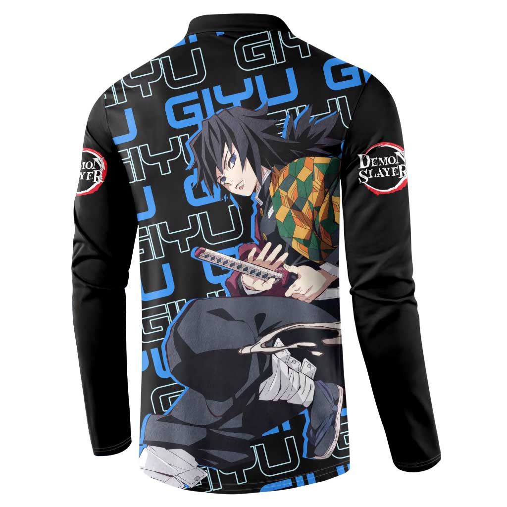 Tomioka Giyu - Demon Slayer Button Sweatshirt Anime Japan Style