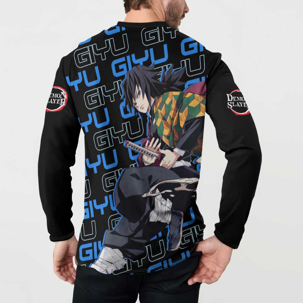 Tomioka Giyu - Demon Slayer Button Sweatshirt Anime Japan Style