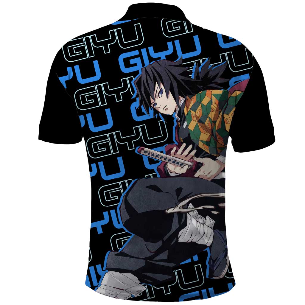 Tomioka Giyu - Demon Slayer Polo Shirt Anime Japan Style