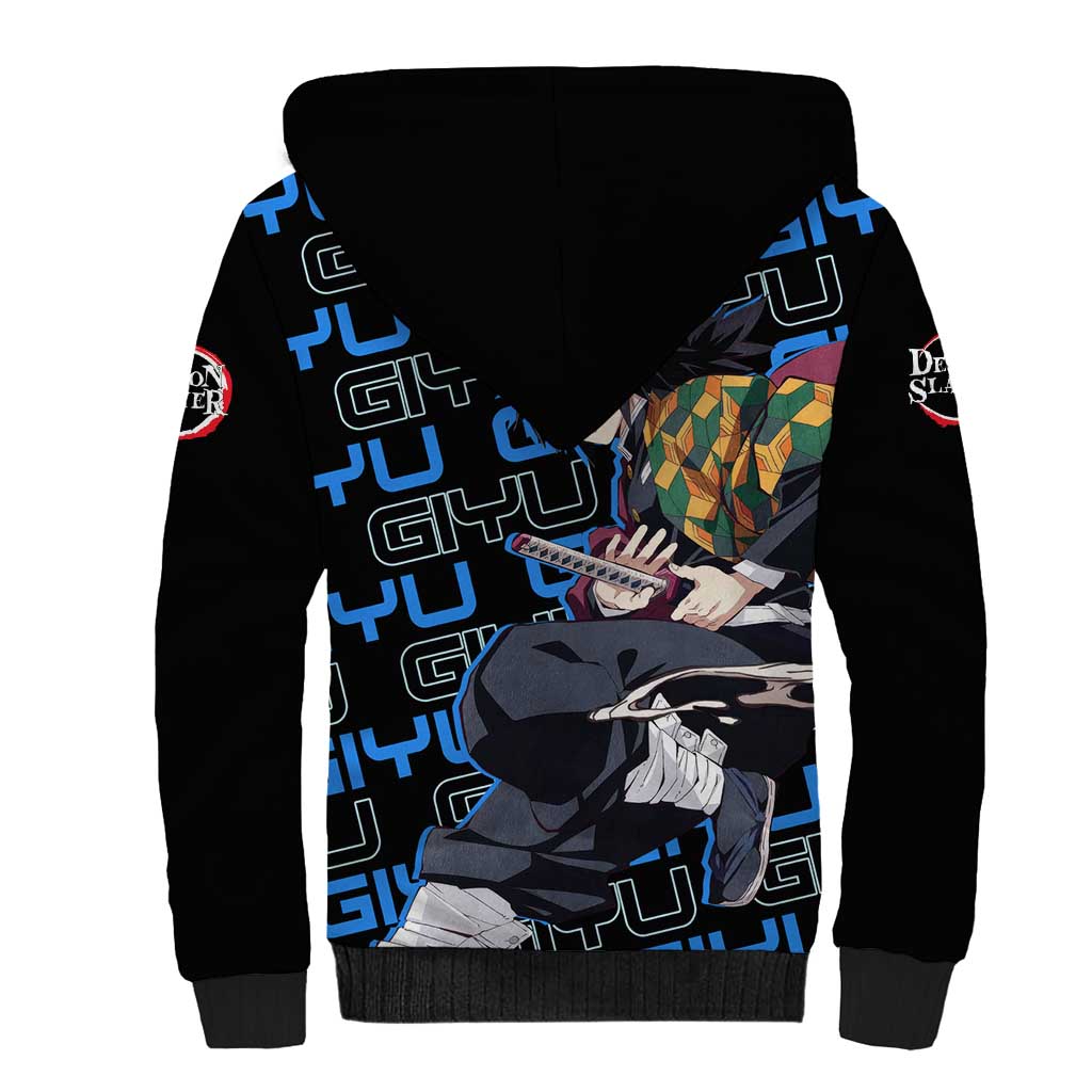 Tomioka Giyu - Demon Slayer Sherpa Hoodie Anime Japan Style