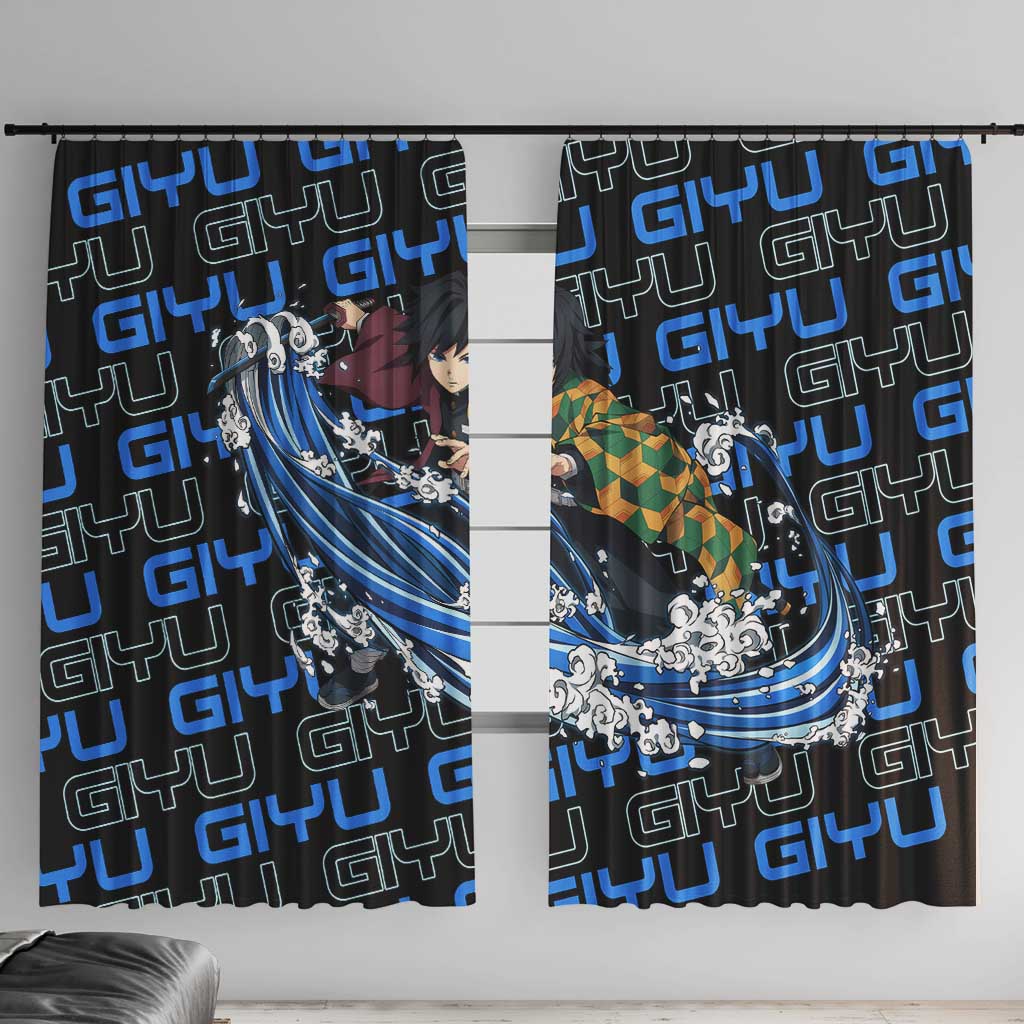Tomioka Giyu - Demon Slayer Window Curtain Anime Japan Style