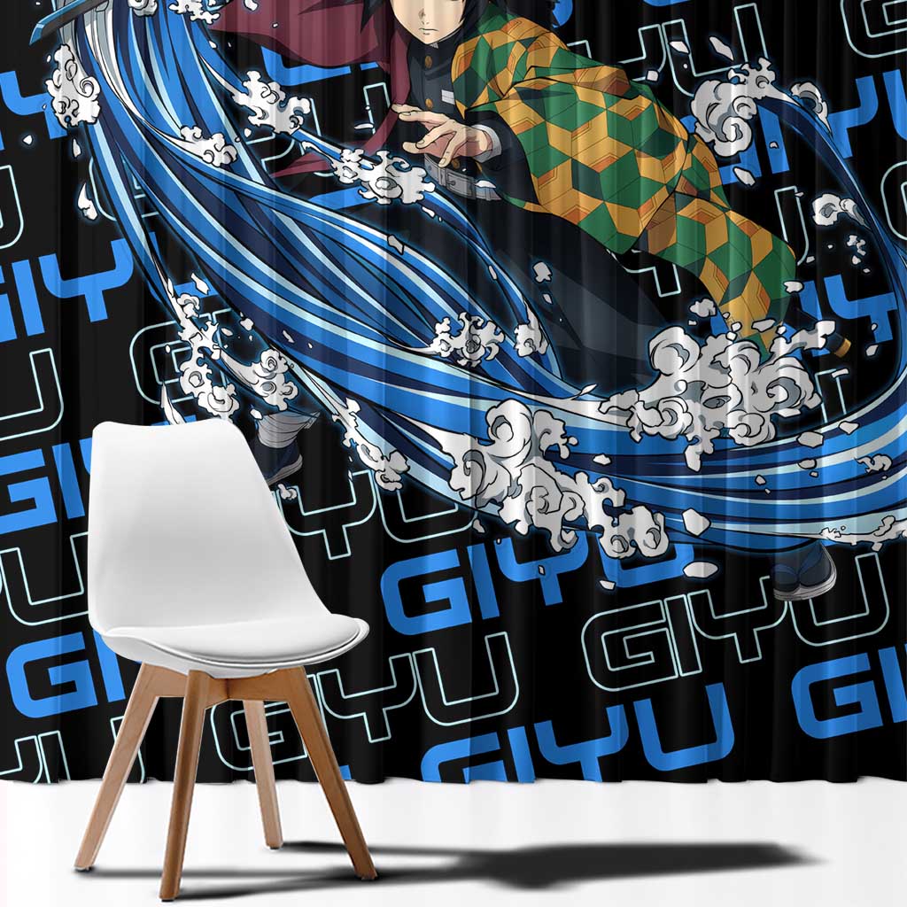 Tomioka Giyu - Demon Slayer Window Curtain Anime Japan Style