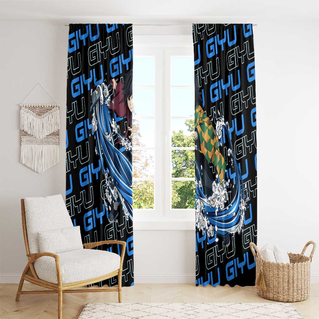 Tomioka Giyu - Demon Slayer Window Curtain Anime Japan Style