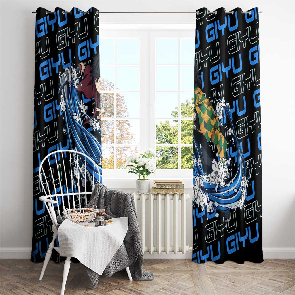 Tomioka Giyu - Demon Slayer Window Curtain Anime Japan Style