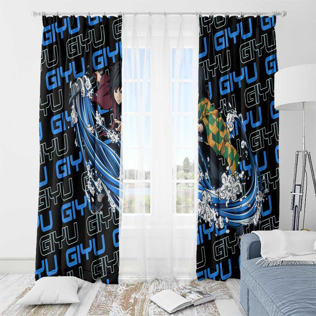Tomioka Giyu - Demon Slayer Window Curtain Anime Japan Style