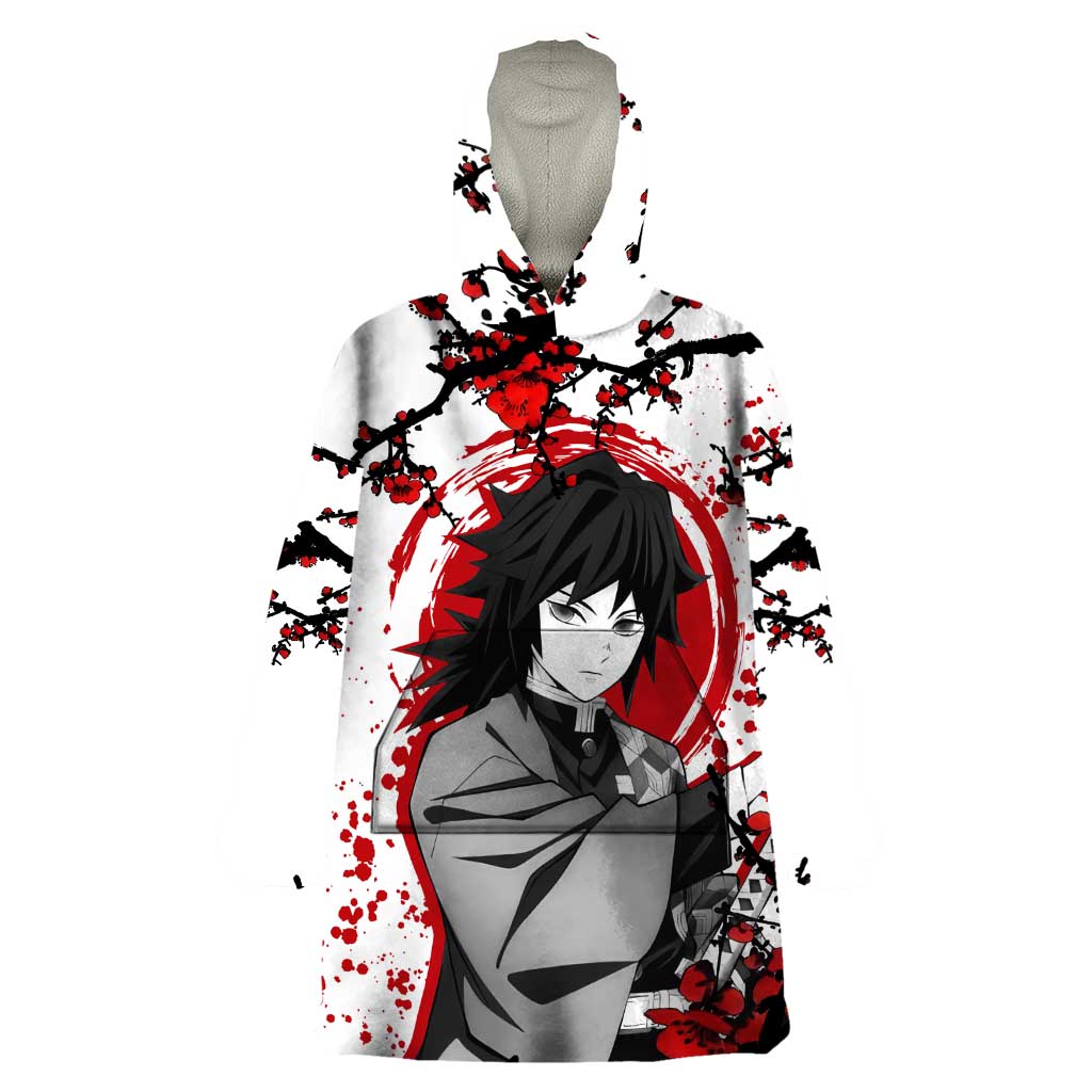 Giyu Tomioka - Demon Slayer Wearable Blanket Hoodie Anime Japan Style
