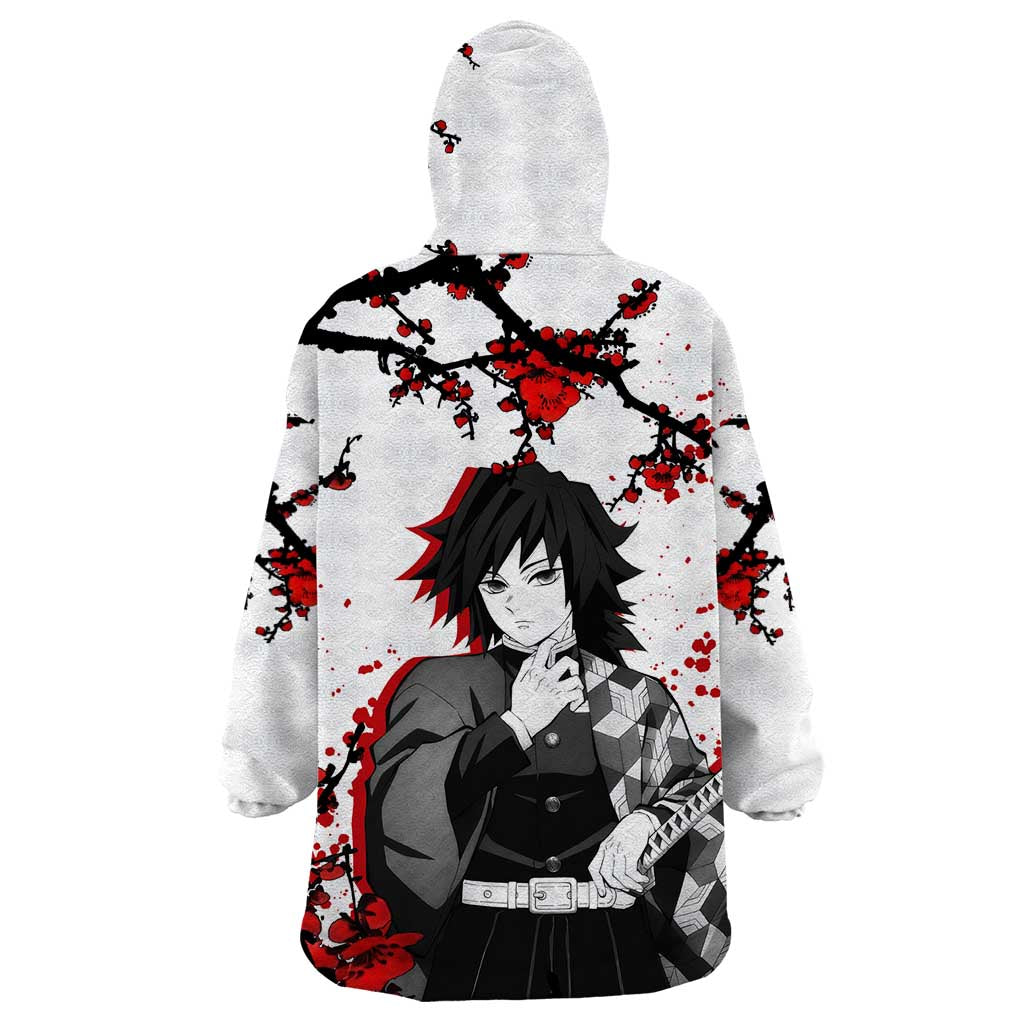 Giyu Tomioka - Demon Slayer Wearable Blanket Hoodie Anime Japan Style