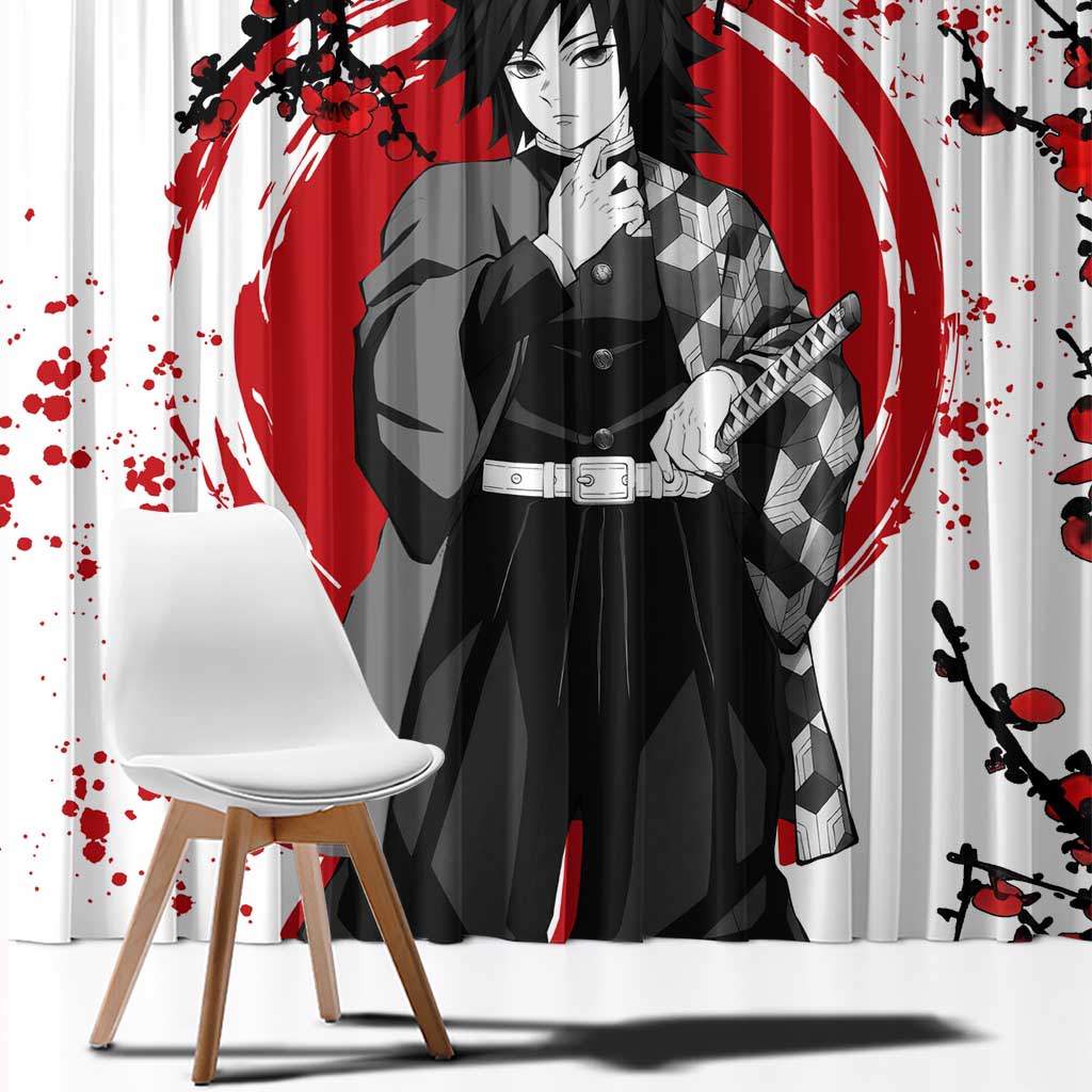 Giyu Tomioka - Demon Slayer Window Curtain Anime Japan Style