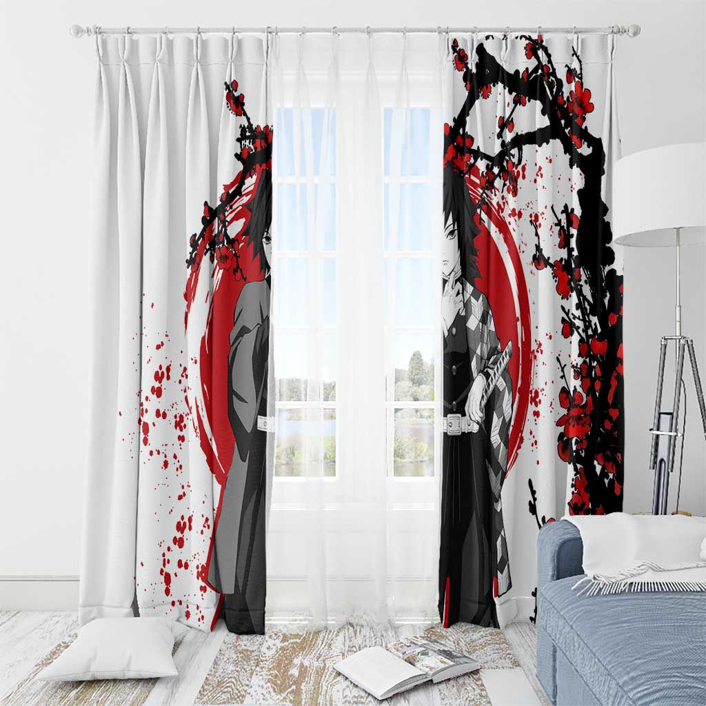 Giyu Tomioka - Demon Slayer Window Curtain Anime Japan Style